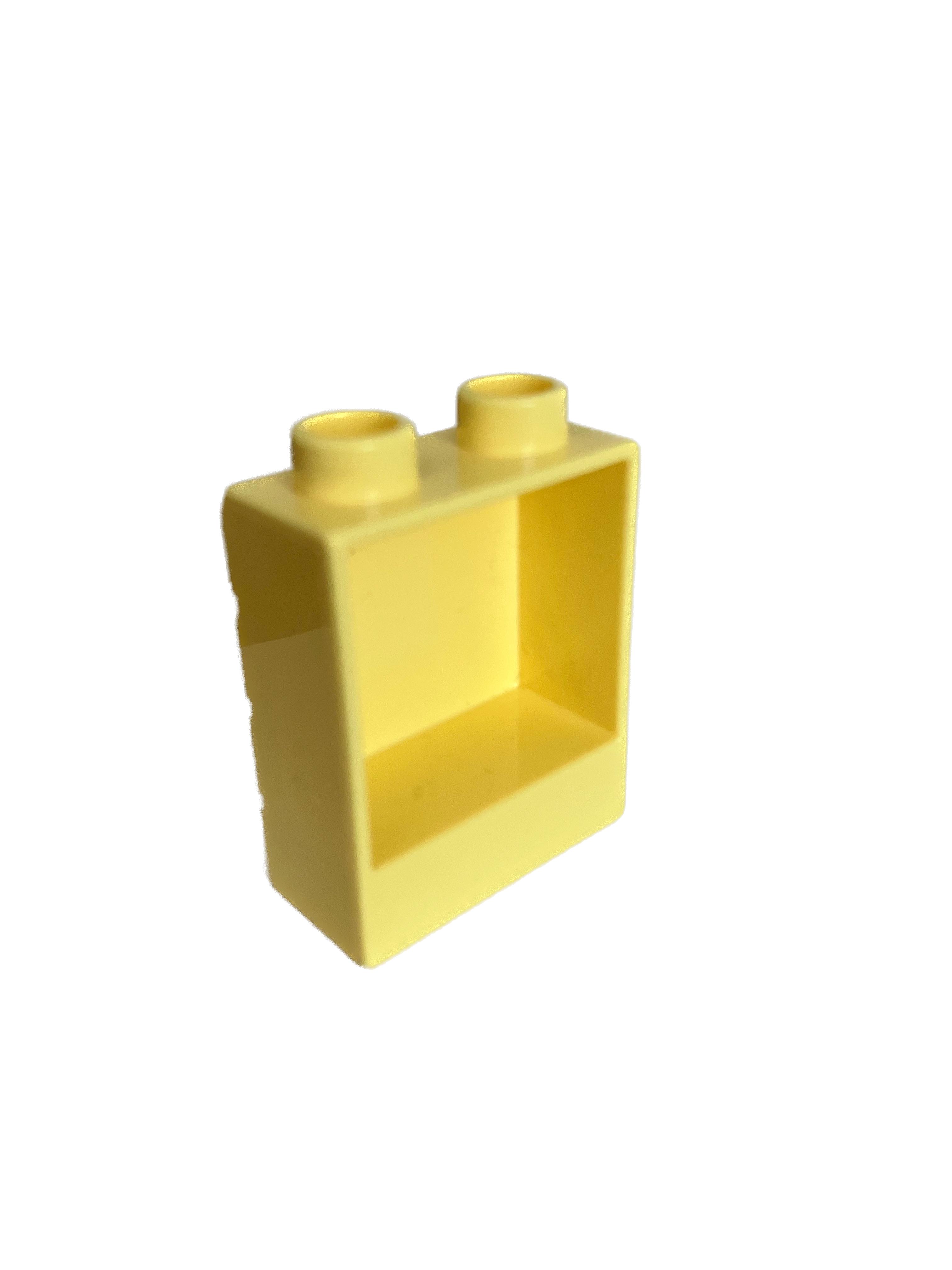 Lego Duplo kostka sv. oranžová zeď 1x2x2